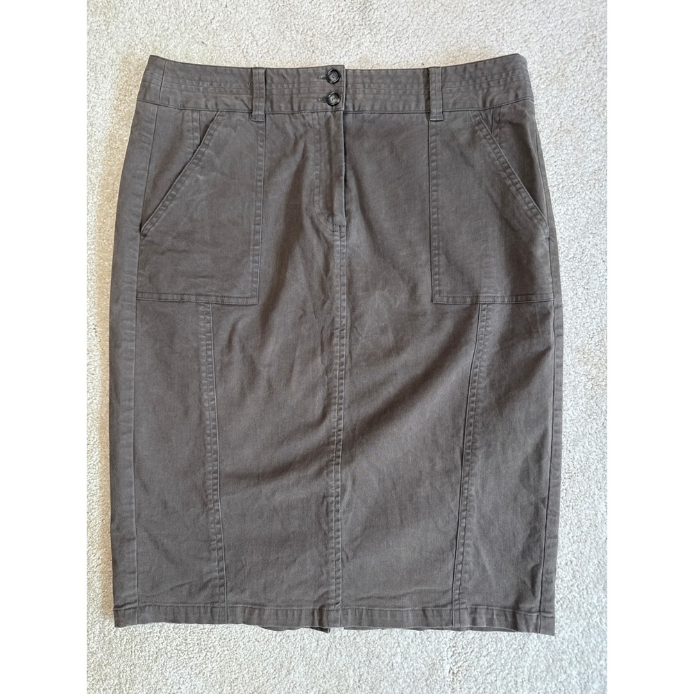 Classic Women's Brown Pencil Skirt
